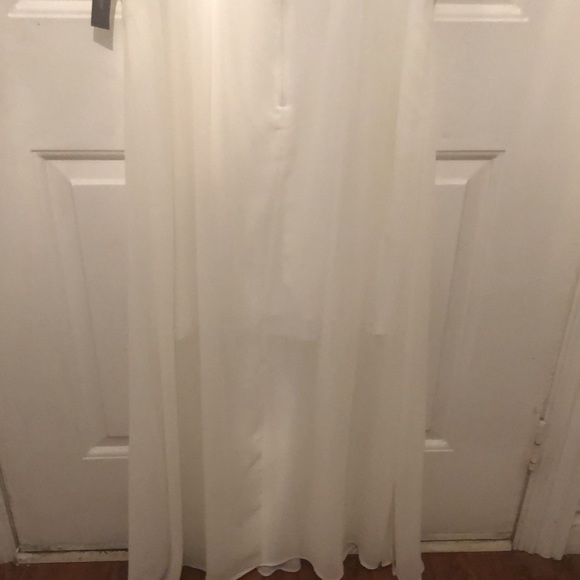 Bisou Bisou white long dress size 14 NWT - Picture 7 of 11